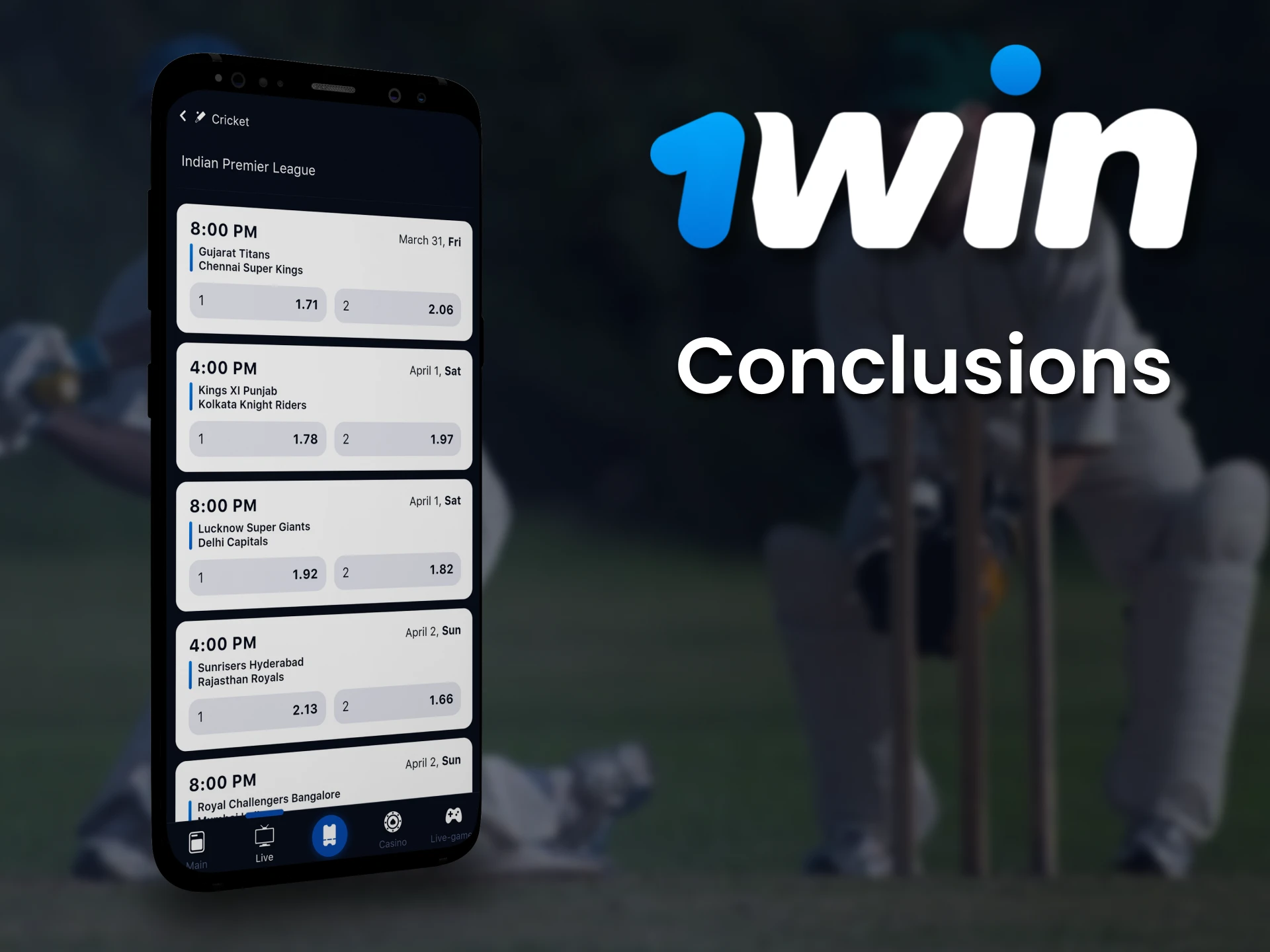1win app for Android and iOS is ideal for sports betting and casino games.
