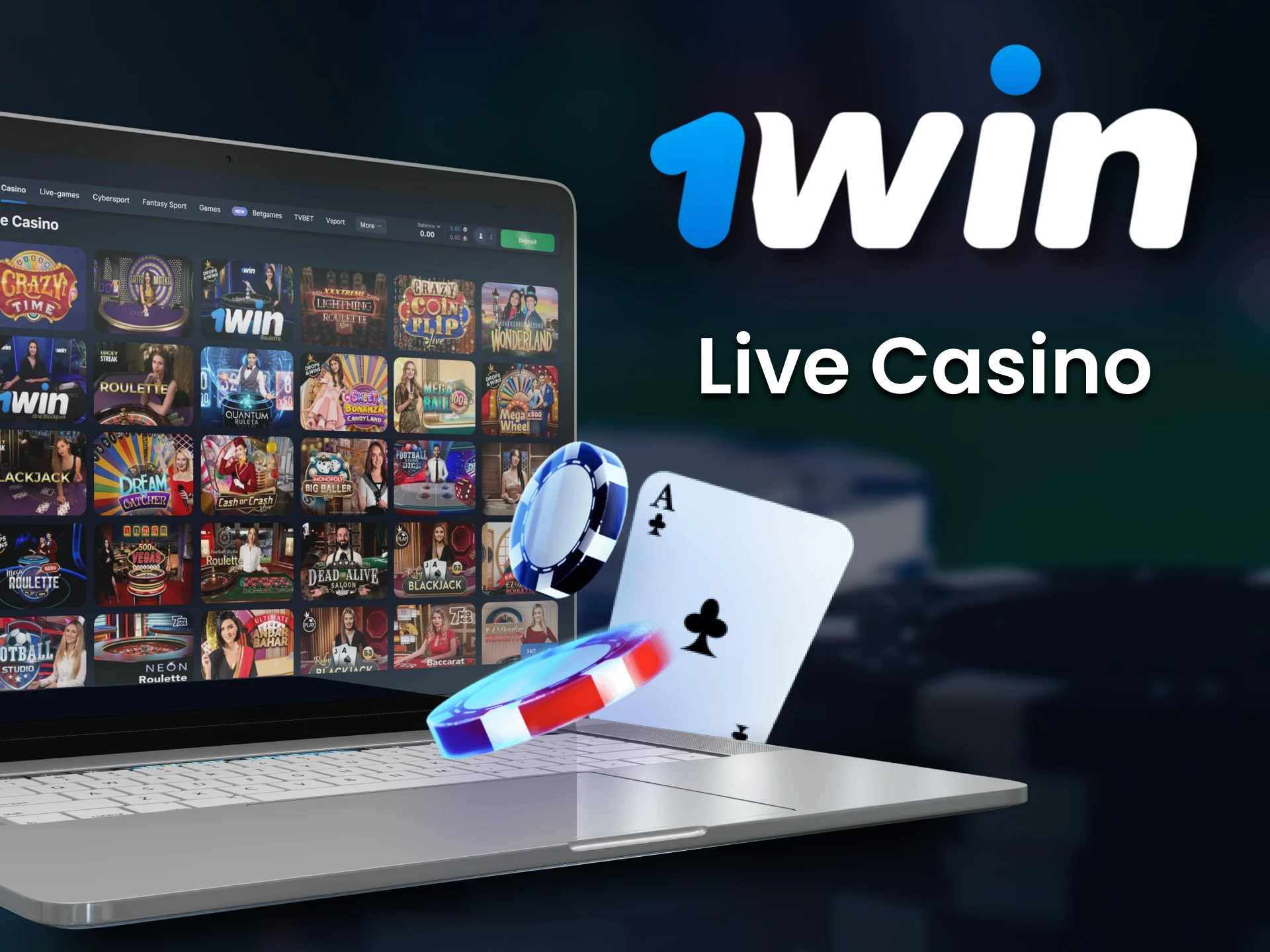 If you prefer real casino emotions try 1win live casino.