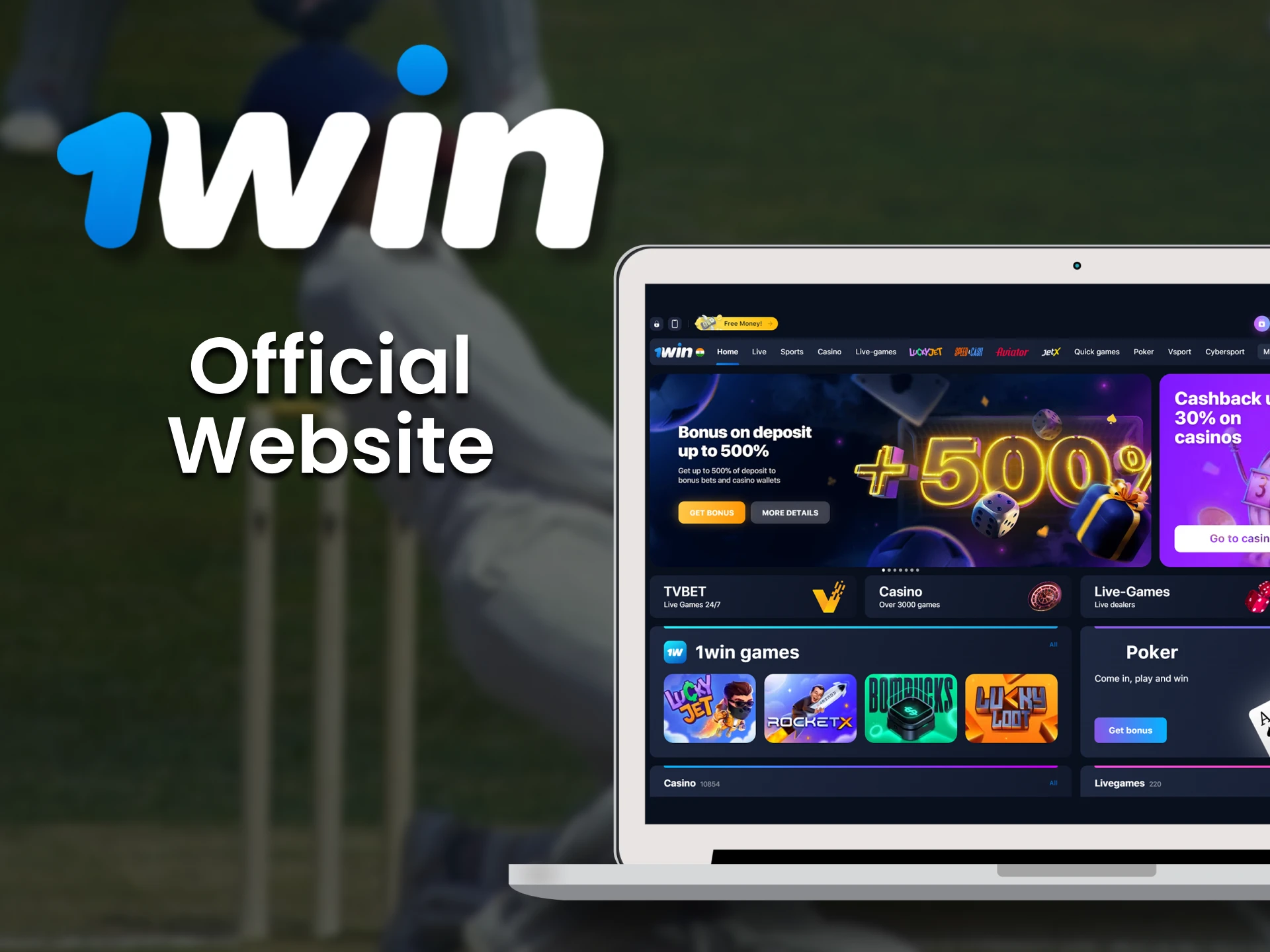 1win has a licensed and user-friendly online website for bettors and casino players.
