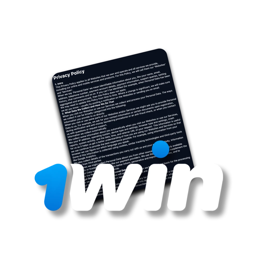 Learn about the processing of personal data by the 1win website.