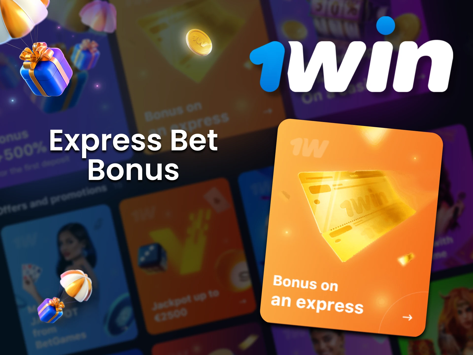 Get 1win Cricket Express Bonus.