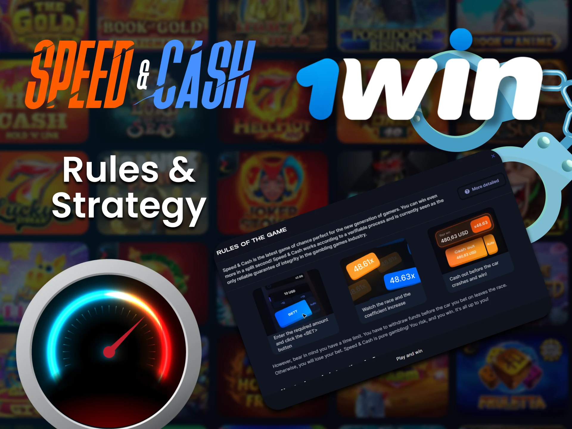 Learn the rules of the Speed & Cash game from 1Win.