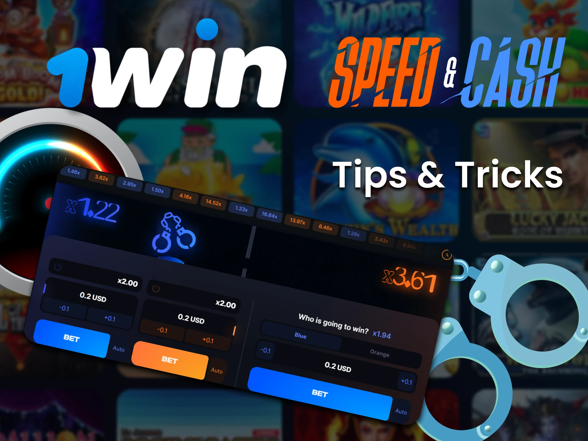 Learn tips and tricks for playing Speed & Cash at 1Win.