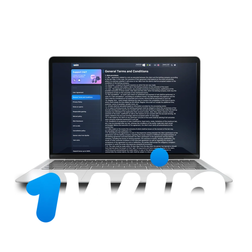 Find out all the rules and symbols on the 1win website.