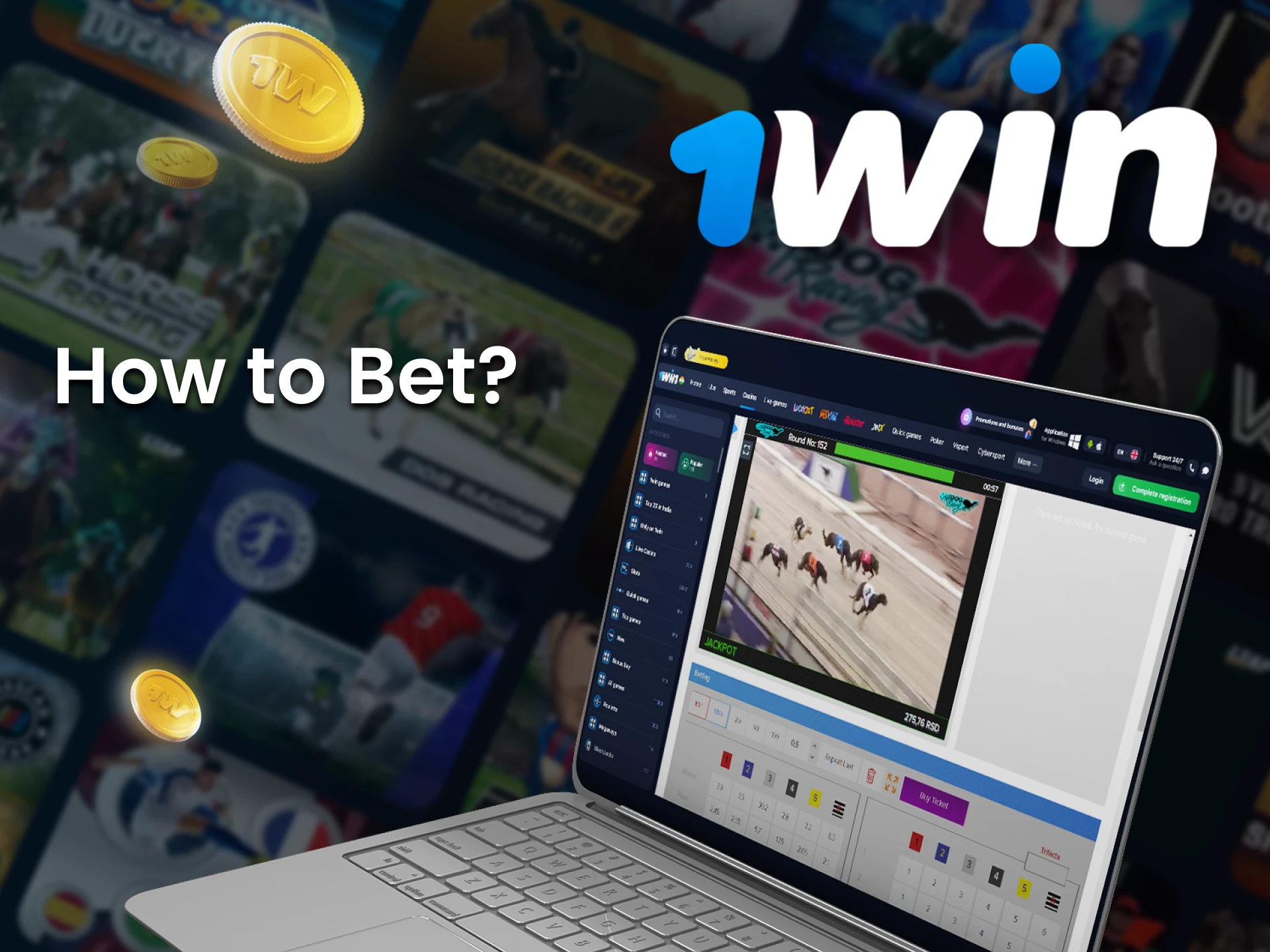 Go to 1Win Virtual Sports section to place bets.