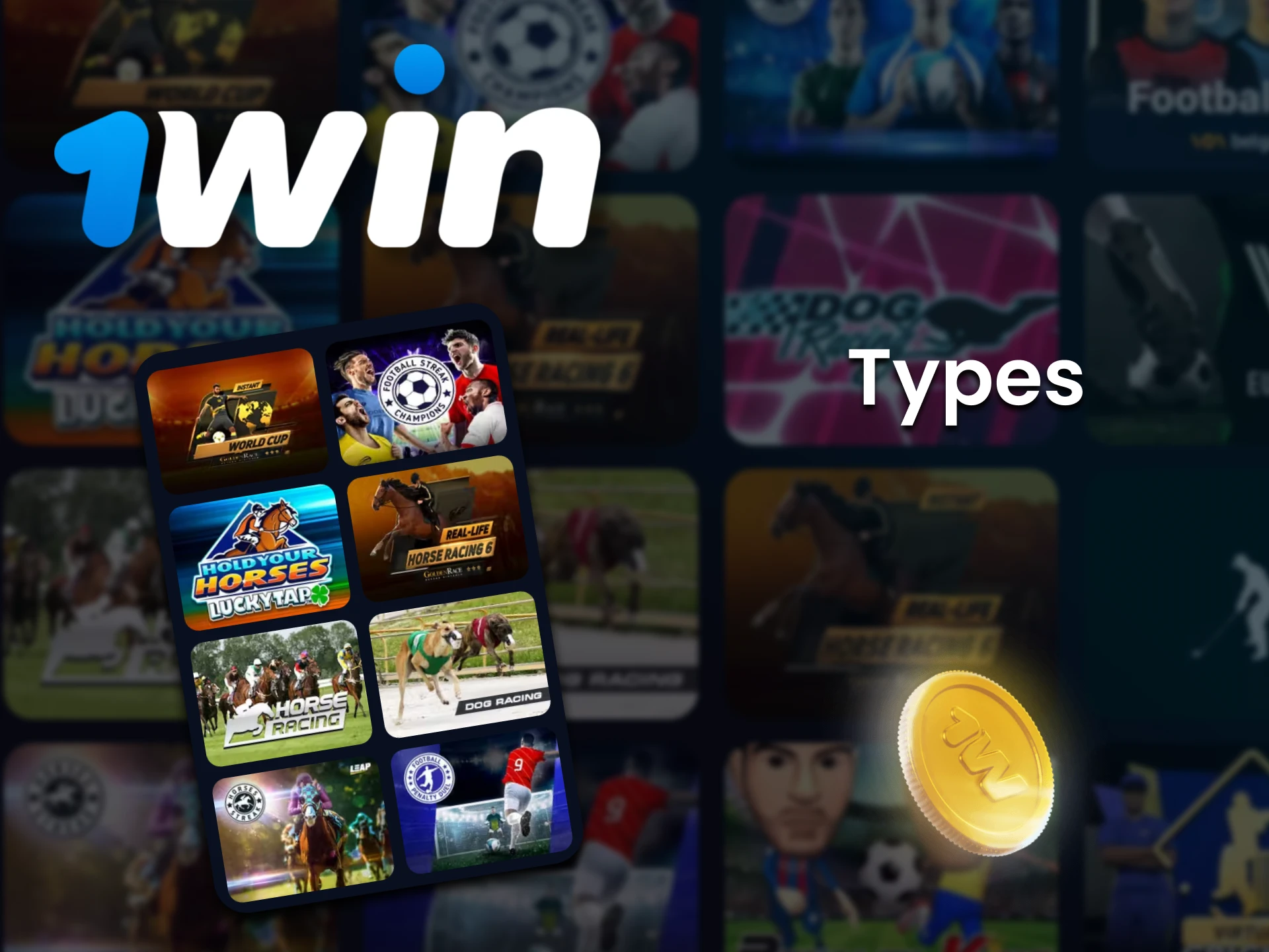 Find out about Vsports types that are available at 1Win.