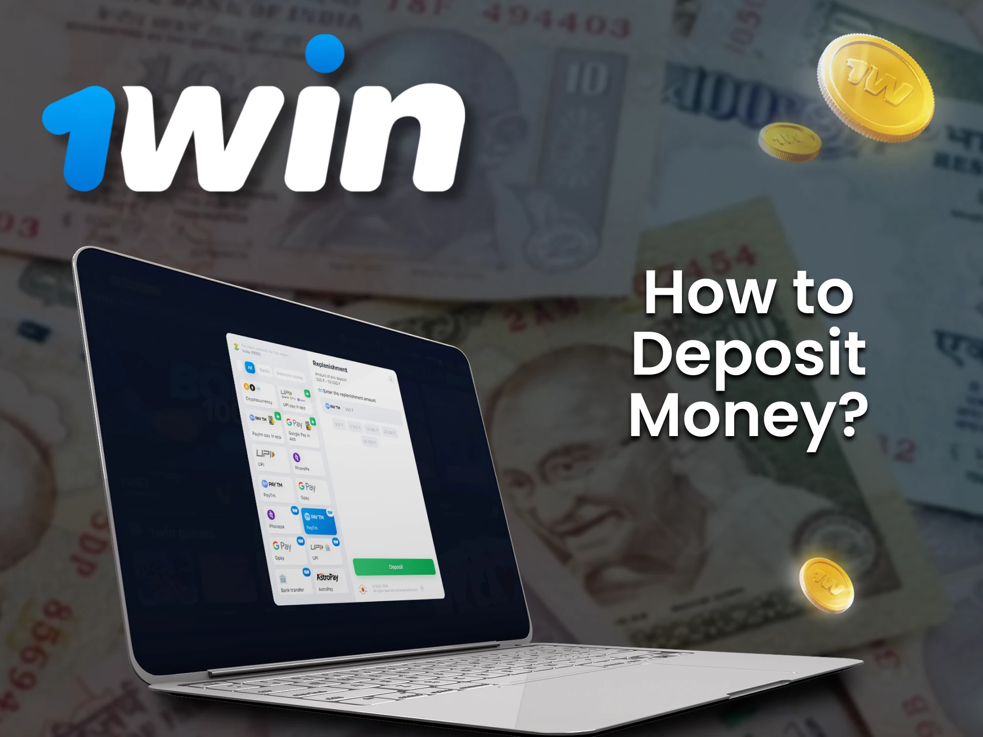 We’ll tell you how to replenish your deposit on the 1win website.
