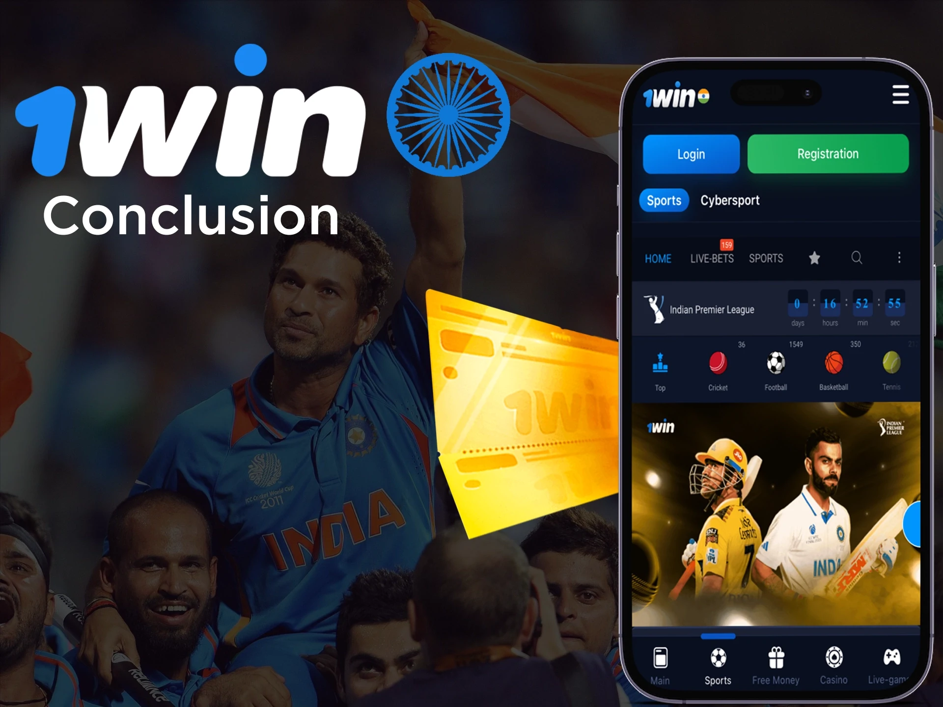 1Win provides good IPL 2024 betting odds and bonuses for Indian bettors.